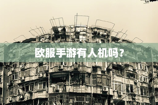 欧服手游有人机吗？