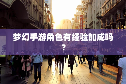梦幻手游角色有经验加成吗？