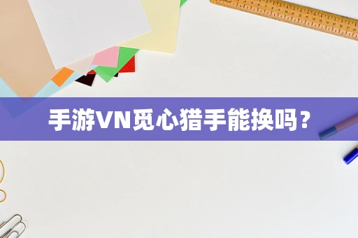 手游VN觅心猎手能换吗？