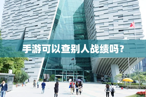 手游可以查别人战绩吗？
