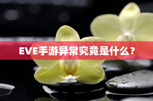 EVE手游异常究竟是什么？