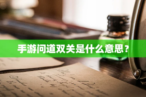 手游问道双关是什么意思？