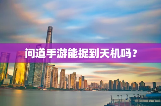 问道手游能捉到天机吗？