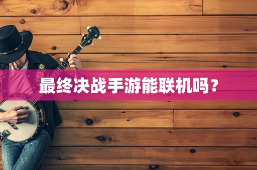 最终决战手游能联机吗？