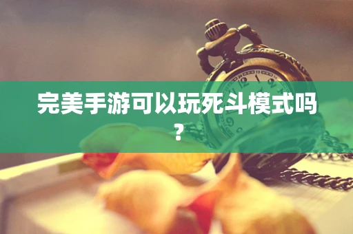 完美手游可以玩死斗模式吗？