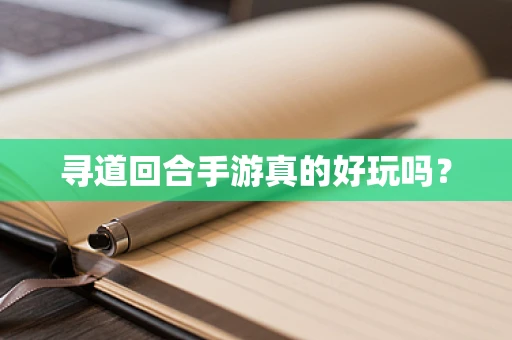 寻道回合手游真的好玩吗？