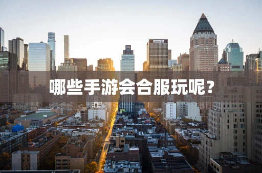 哪些手游会合服玩呢？