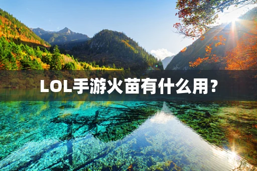 LOL手游火苗有什么用？