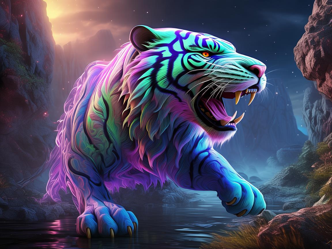 梦幻手游魔岩虎真的帅吗？